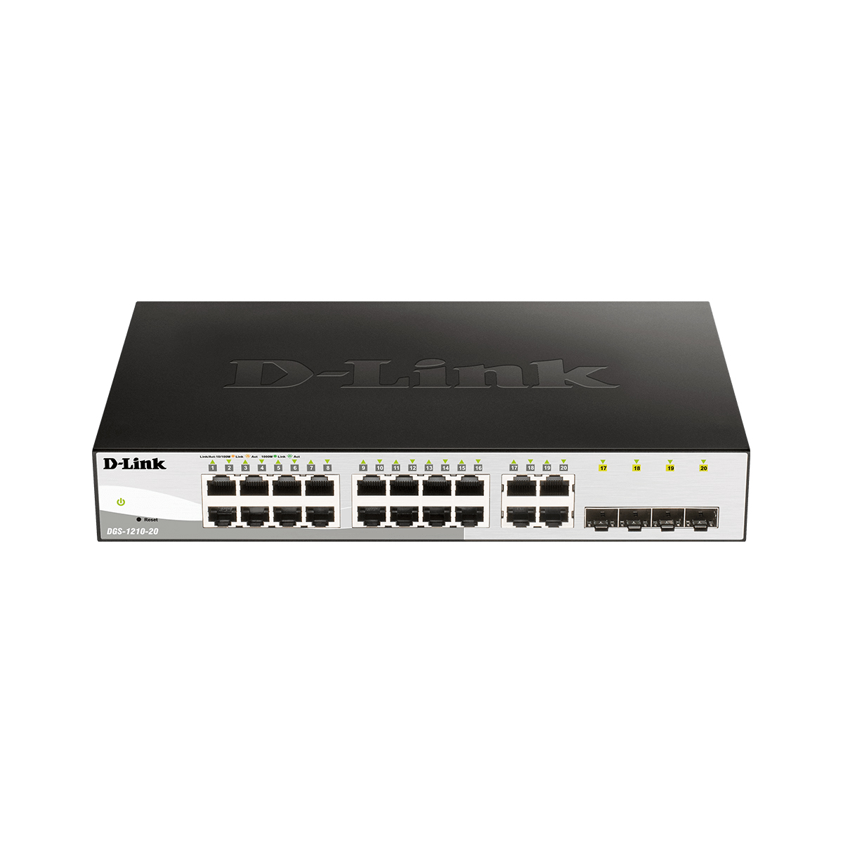 قیمت و خرید سوییچ شبکه مدیریتی 20 پورت دی لینک مدل DGS-1210-20 | نت ران
